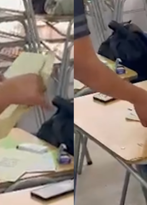 Elector se equivoca y mete un voto dentro de otro