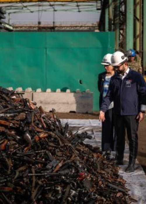 Destruyen más de 22 mil armas decomisadas en 2025: cifra récord desde 1990