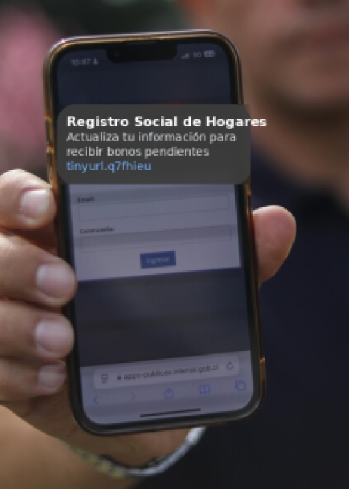Gobierno advierte por SMS falso que suplanta al Registro Social de Hogares